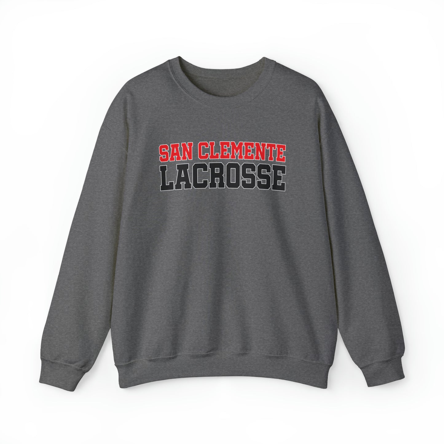 Unisex Heavy Blend™ Red & Black Letters Crewneck Sweatshirt