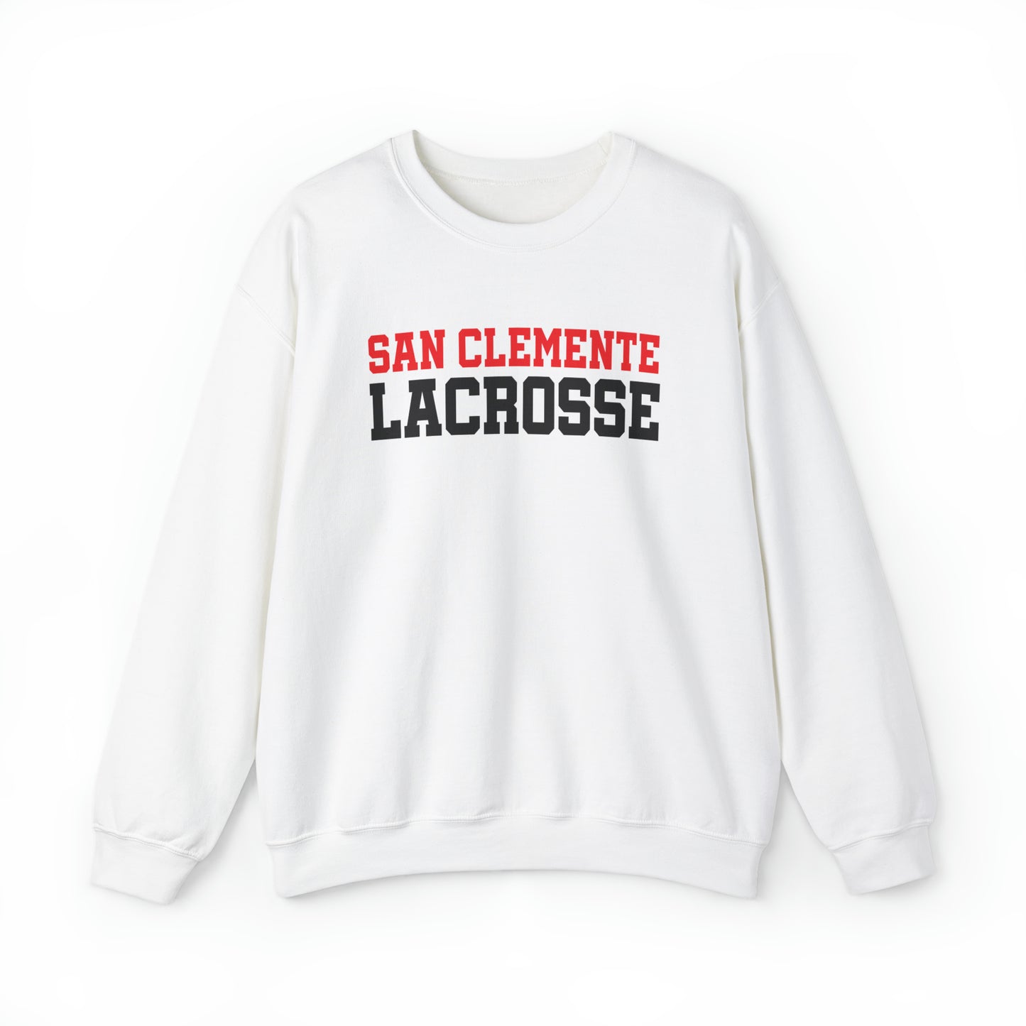 Unisex Heavy Blend™ Red & Black Letters Crewneck Sweatshirt